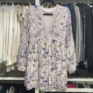 Beautiful pink and lilac butterfly dress